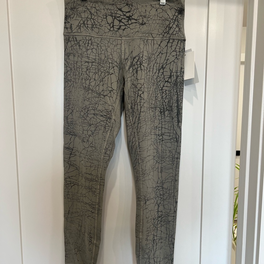 Gray Patterned Leggings